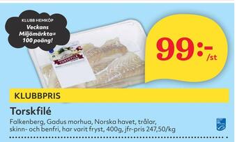 Hemköp Torskfilé erbjuda