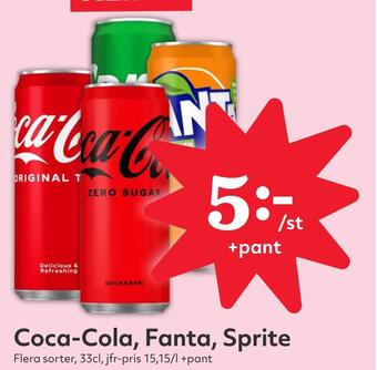 Hemköp Coca-cola, fanta, sprite erbjuda