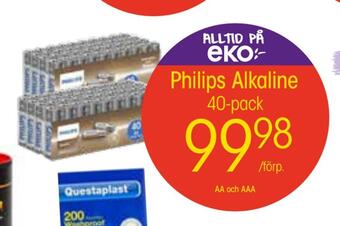 EKO Philips alkaline erbjuda