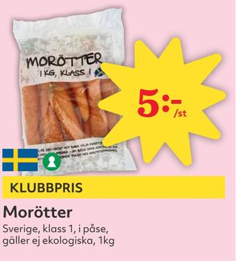 Hemköp Morötter erbjuda