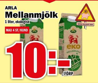 Matdax Mellanmjölk erbjuda