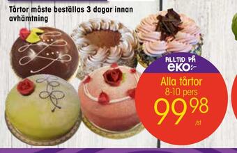 EKO Alla tårtor erbjuda