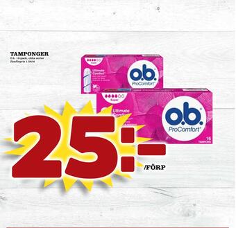 Matdax Tamponger erbjuda