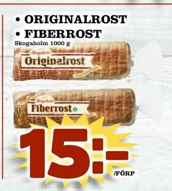 Din Mat originalrost • fiberrost erbjuda