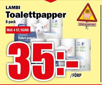 Matdax Toalettpapper erbjuda