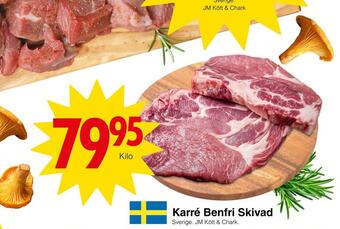 Matöppet Karré benfri skivad erbjuda
