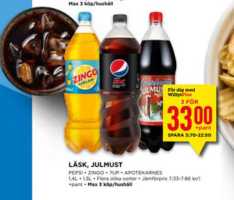 Willys Läsk, julmust erbjuda