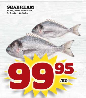 Supergrossen Seabream erbjuda