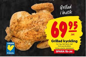 minmatbutik Grillad kyckling erbjuda