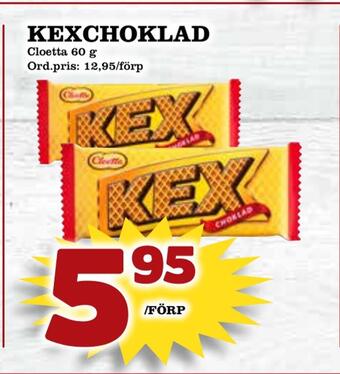 Supergrossen Kexchoklad erbjuda