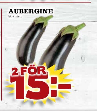Supergrossen Aubergine erbjuda