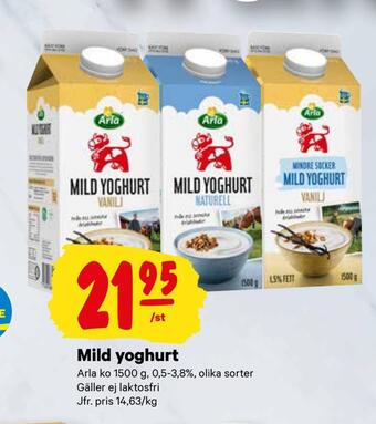 minmatbutik Mild yoghurt erbjuda