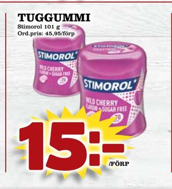Supergrossen Tuggummi erbjuda