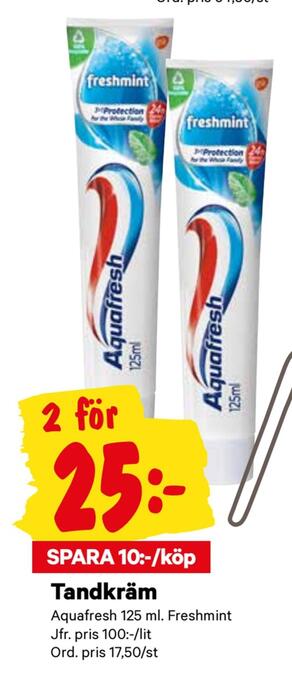 minmatbutik Tandkräm erbjuda