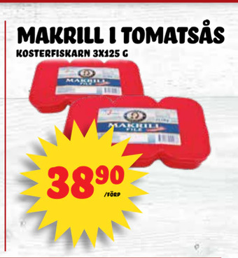 Nelins Makrill i tomatsås erbjuda