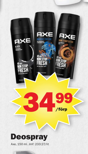 Pekås Deospray erbjuda