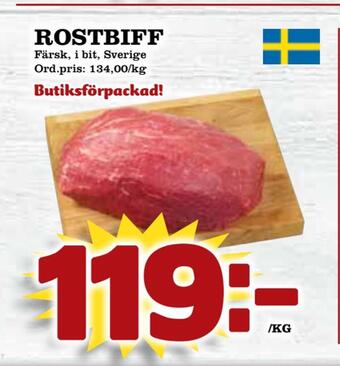 Supergrossen Rostbiff erbjuda