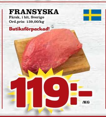 Supergrossen Fransyska erbjuda