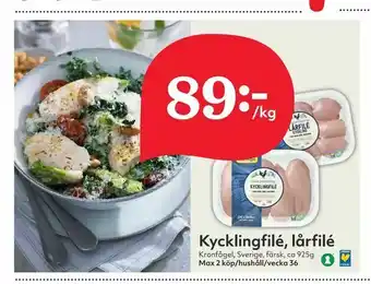 Hemköp Kycklingfilé, lårfilé erbjuda