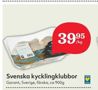 Hemköp Svenska kycklingklubbor erbjuda