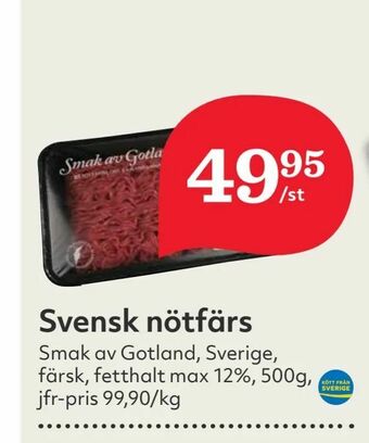 Hemköp Svensk nötfärs erbjuda