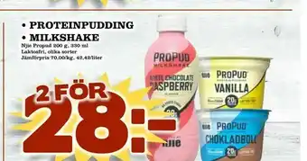 Matboden Ektorp Proteinpudding • milkshake erbjuda
