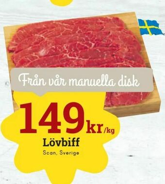 minmatbutik Lövbiff erbjuda