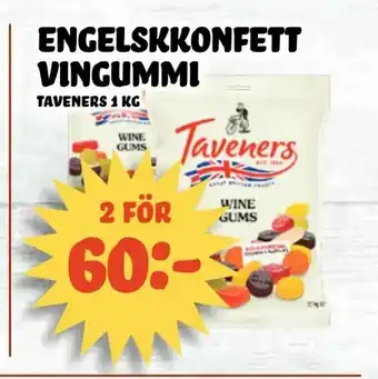 Engelskkonfett vingummi