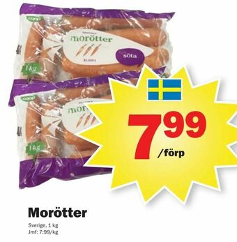 Pekås Morötter erbjuda
