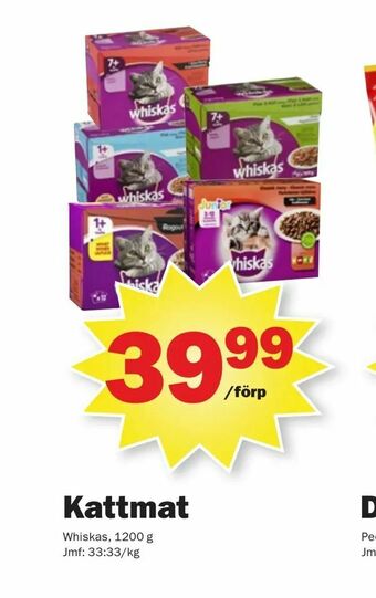 Pekås Kattmat erbjuda