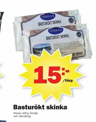 Pekås Basturökt skinka erbjuda