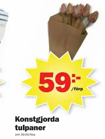 Pekås Konstgjorda tulpaner erbjuda