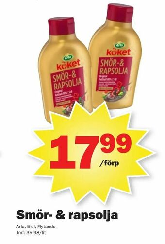 Pekås Smör- & rapsolja erbjuda