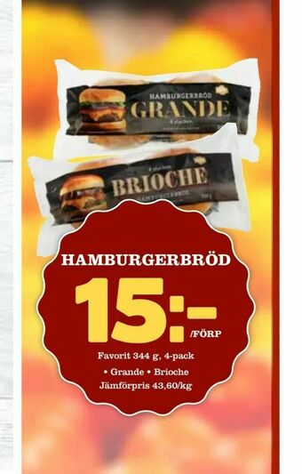 Prisma Mat Hamburgerbröd erbjuda