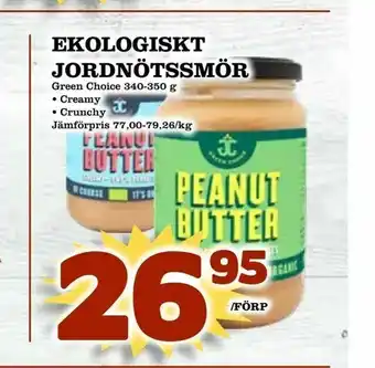 Ekologiskt jordnötssmör