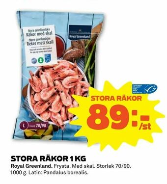 Stora Coop Stora räkor 1 kg erbjuda
