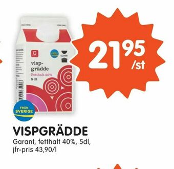 Tempo Vispgrädde erbjuda