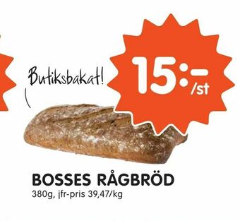 Tempo Bosses rågbröd erbjuda