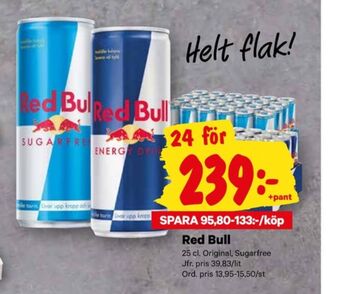 City Gross Red bull energidryck erbjuda