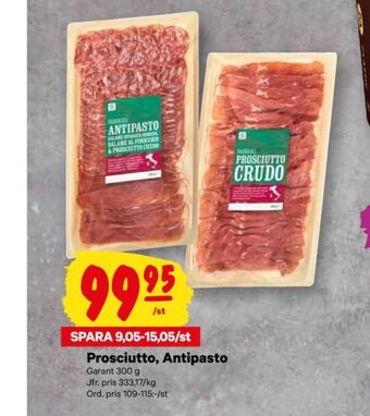 City Gross Garant prosciutto erbjuda