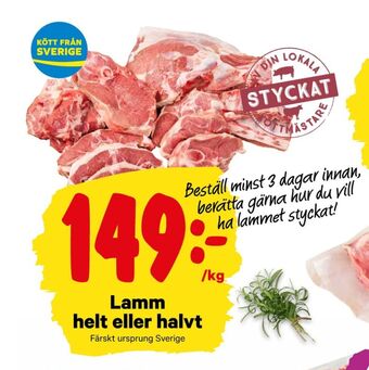 City Gross Garant lamm erbjuda