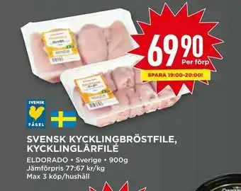 Willys Svensk kycklingbröstfile, kycklinglårfilé erbjuda