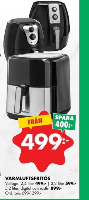 ÖoB Voltage fritös erbjuda