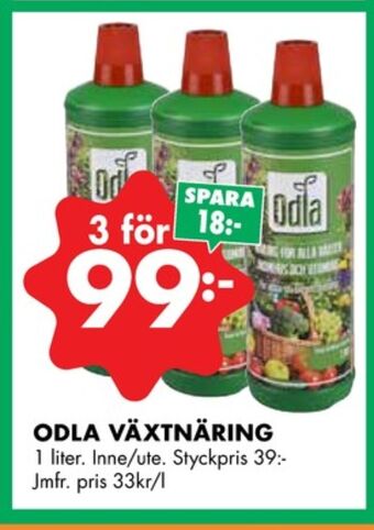 ÖoB Odla växtnäring erbjuda
