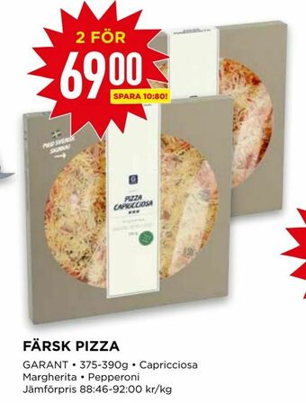 Willys Färsk pizza erbjuda