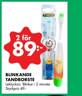 ÖoB Leklyckan tandborste erbjuda