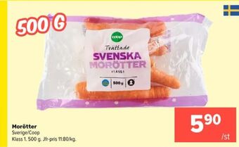 Coop Extra Coop morötter erbjuda