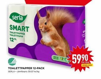 Willys Toalettpapper 12-pack erbjuda