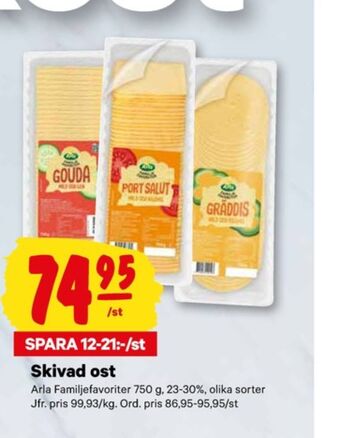 City Gross Arla skivad ost erbjuda