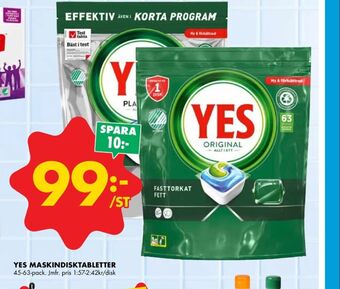 ÖoB Yes diskmaskintabs erbjuda